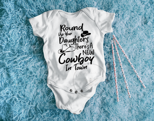 Round Up Your Daughters Onesie